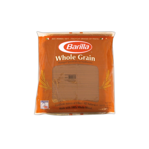 Barilla 100% Whole Grain Spaghetti Non-GMO 160 oz. Bag, PK2